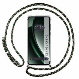 Funda Colgante Transparente para Realme C61 / C63 4G con Cordon Verde / Dorado