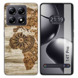 Funda Silicona para Xiaomi 14T Pro 5G diseño Madera 07 Dibujos