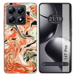 Funda Silicona para Xiaomi 14T Pro 5G diseño Mármol 12 Dibujos