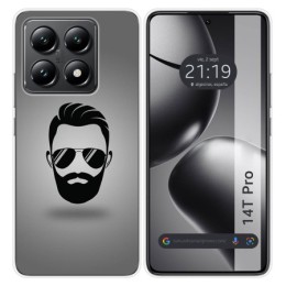 Funda Silicona para Xiaomi 14T Pro 5G diseño Barba Dibujos