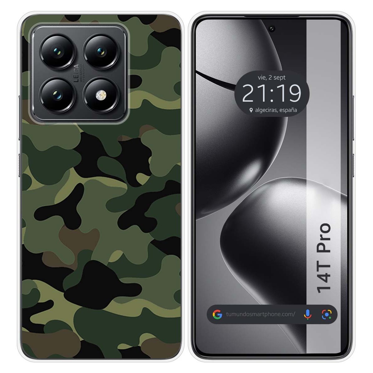 Funda Silicona para Xiaomi 14T Pro 5G diseño Camuflaje Dibujos