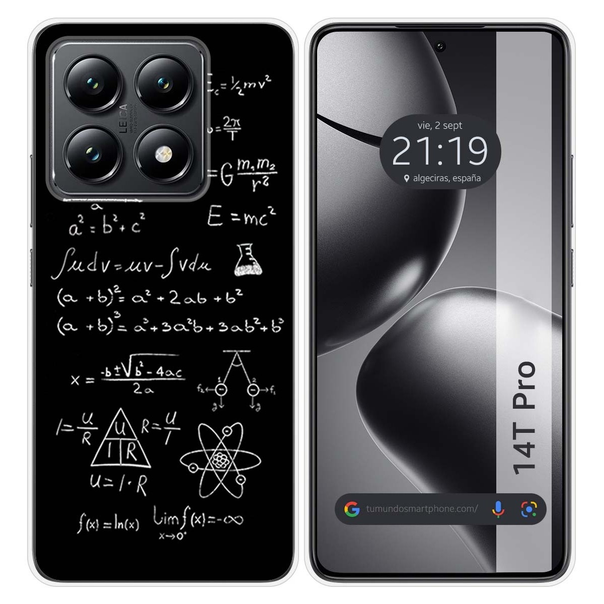 Funda Silicona para Xiaomi 14T Pro 5G diseño Formulas Dibujos