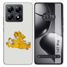 Funda Silicona para Xiaomi 14T Pro 5G diseño Leones Dibujos