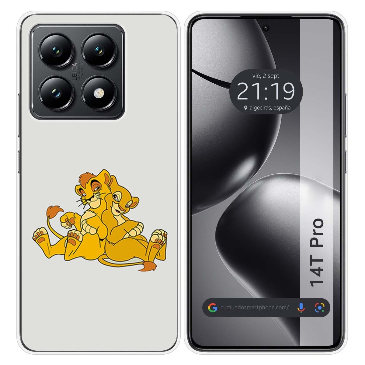 Funda Silicona para Xiaomi 14T Pro 5G diseño Leones Dibujos