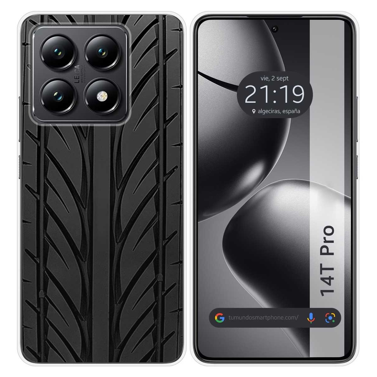 Funda Silicona para Xiaomi 14T Pro 5G diseño Neumatico Dibujos