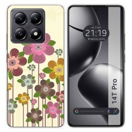 Funda Silicona para Xiaomi 14T Pro 5G diseño Primavera En Flor Dibujos