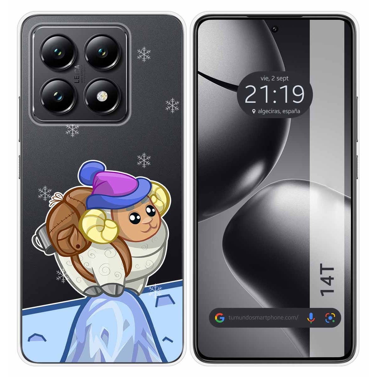 Funda Silicona Transparente para Xiaomi 14T 5G diseño Cabra Dibujos