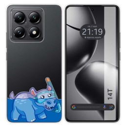 Funda Silicona Transparente para Xiaomi 14T 5G diseño Hipo Dibujos