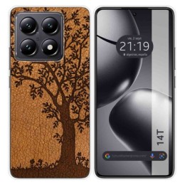 Funda Silicona para Xiaomi 14T 5G diseño Cuero 03 Dibujos