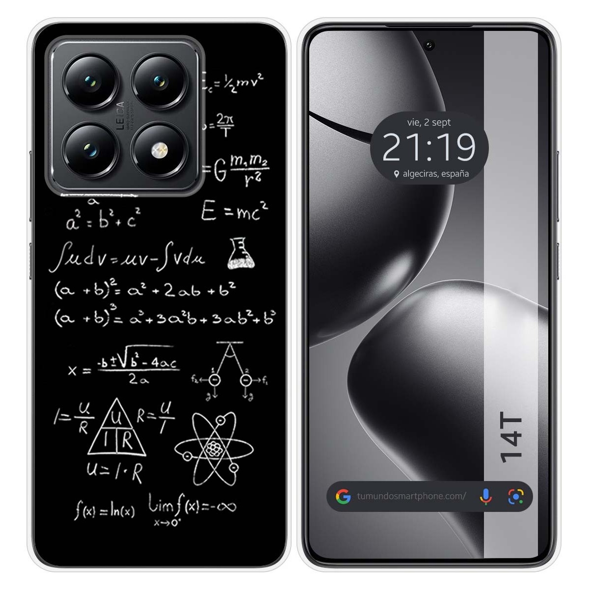 Funda Silicona para Xiaomi 14T 5G diseño Formulas Dibujos