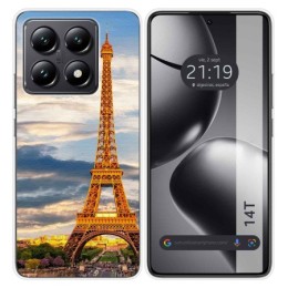 Funda Silicona para Xiaomi 14T 5G diseño Paris Dibujos