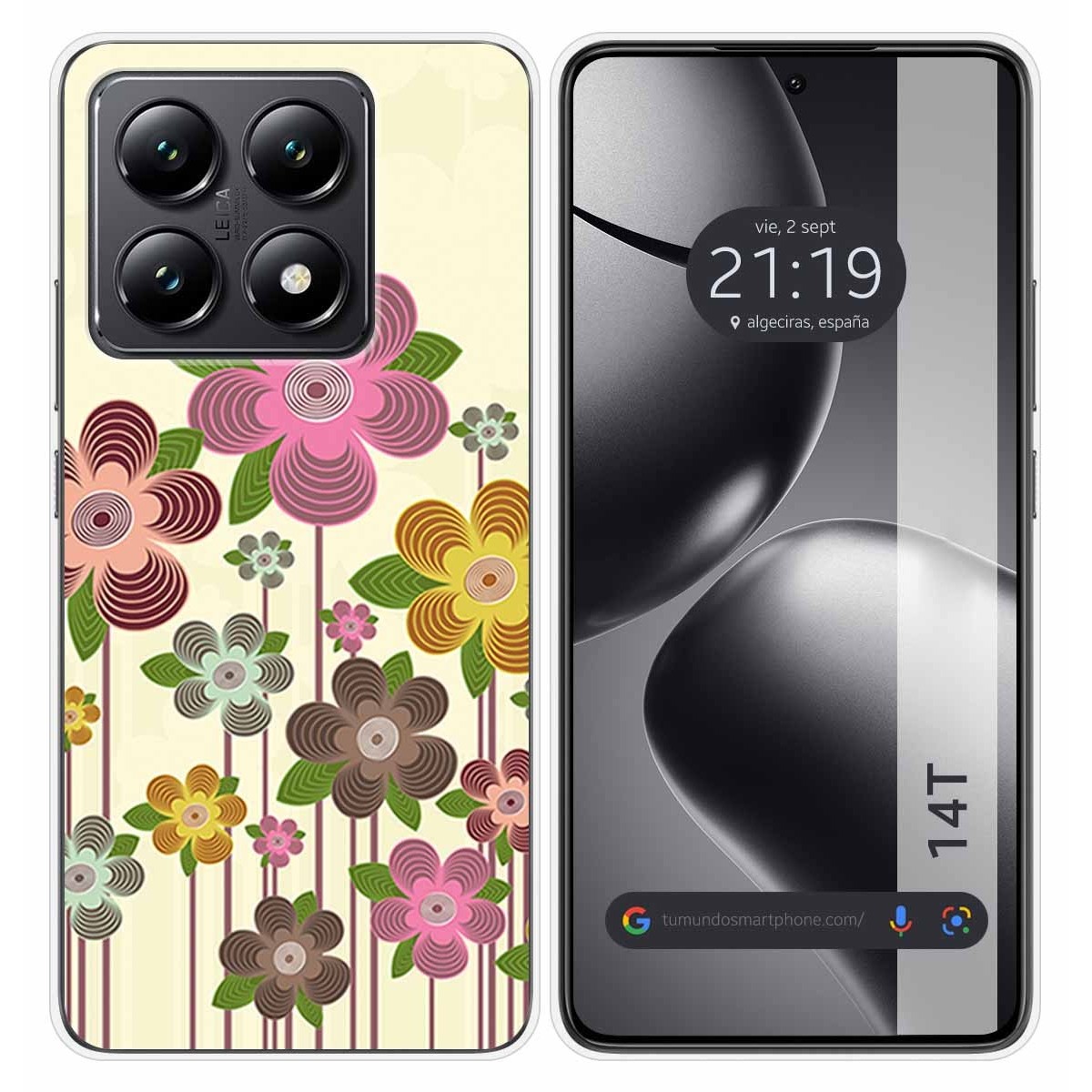 Funda Silicona para Xiaomi 14T 5G diseño Primavera En Flor Dibujos