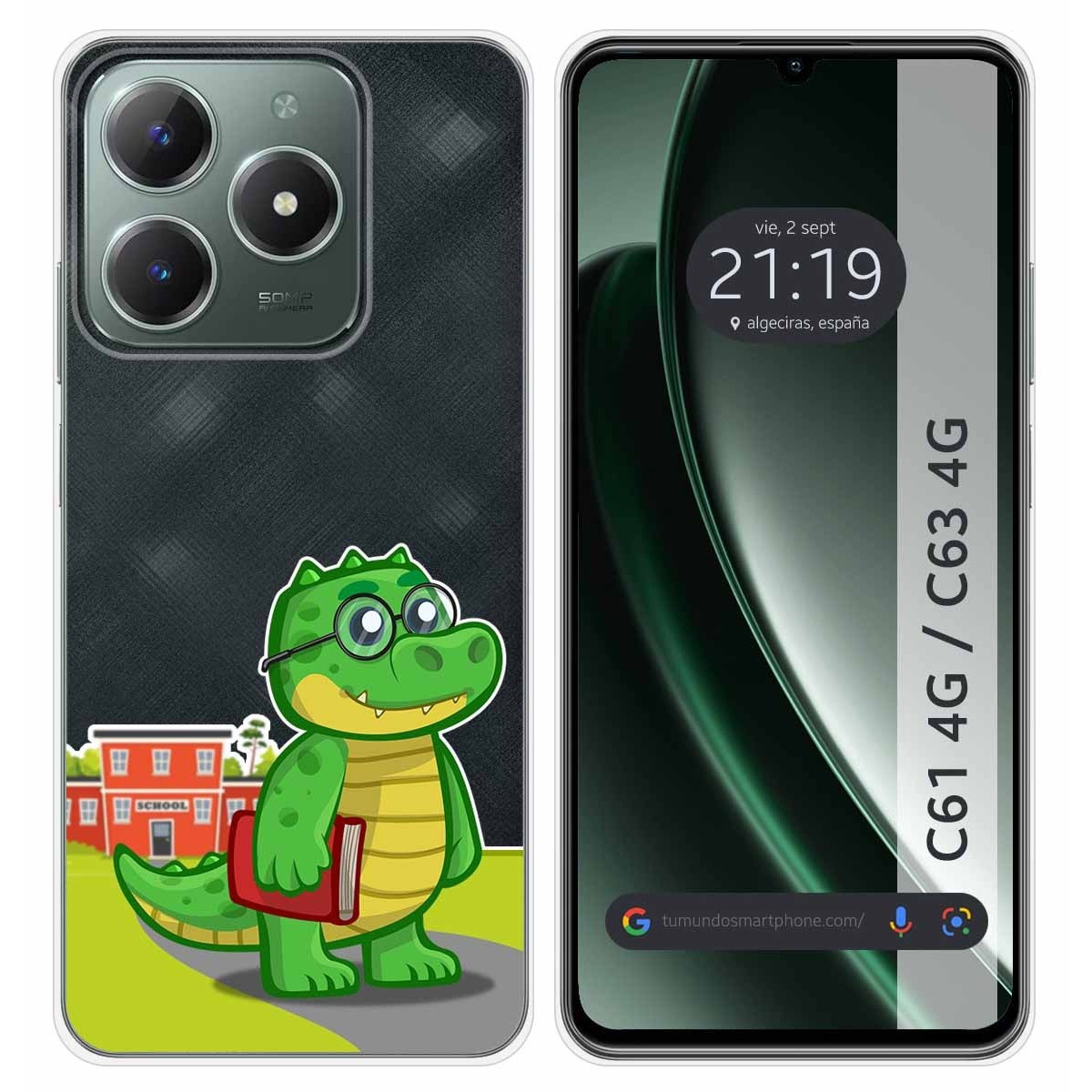 Funda Silicona Transparente para Realme C61 / C63 4G diseño Coco Dibujos