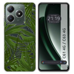 Funda Silicona Transparente para Realme C61 / C63 4G diseño Jungla Dibujos