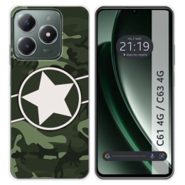 Funda Silicona para Realme C61 / C63 4G diseño Camuflaje 01 Dibujos