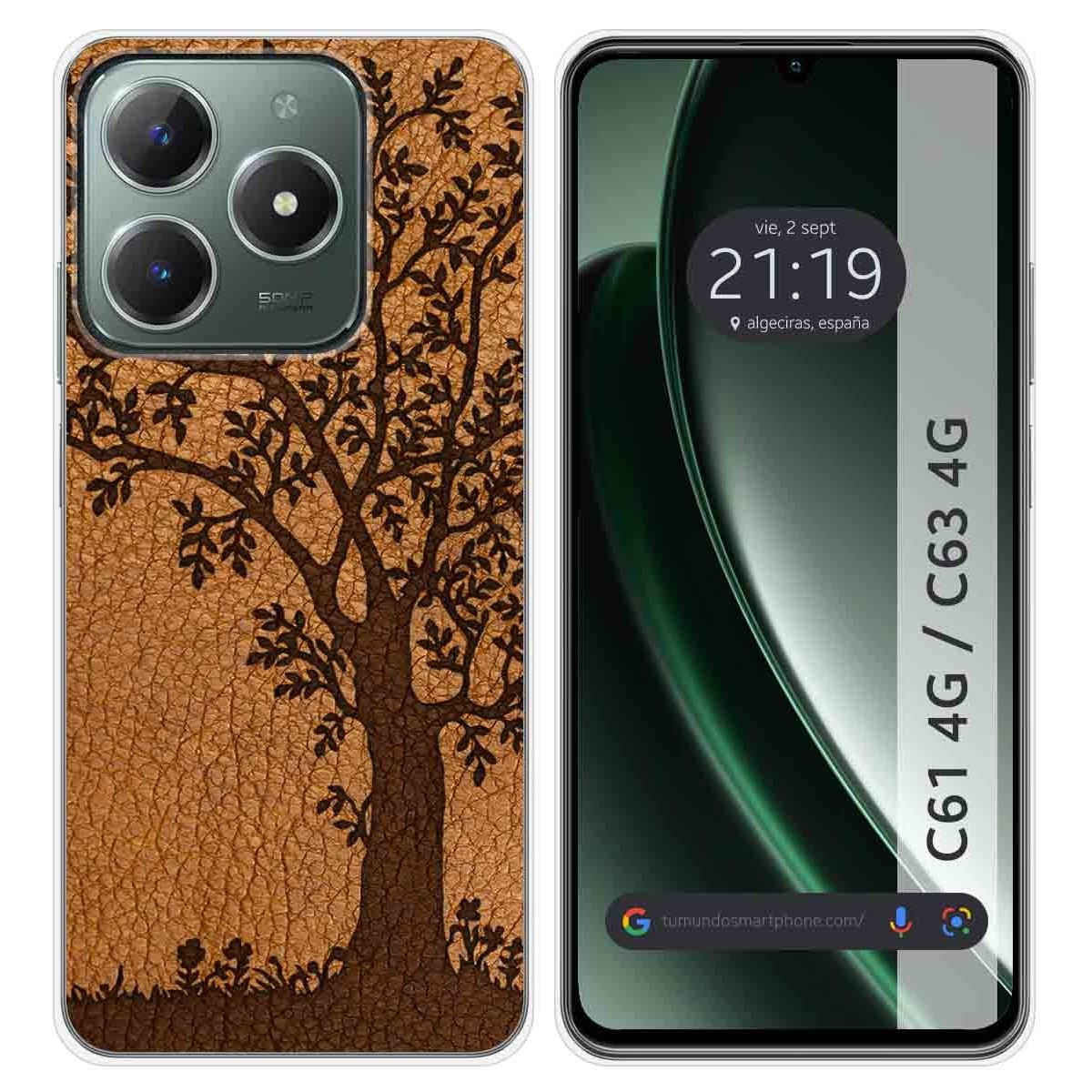 Funda Silicona para Realme C61 / C63 4G diseño Cuero 03 Dibujos