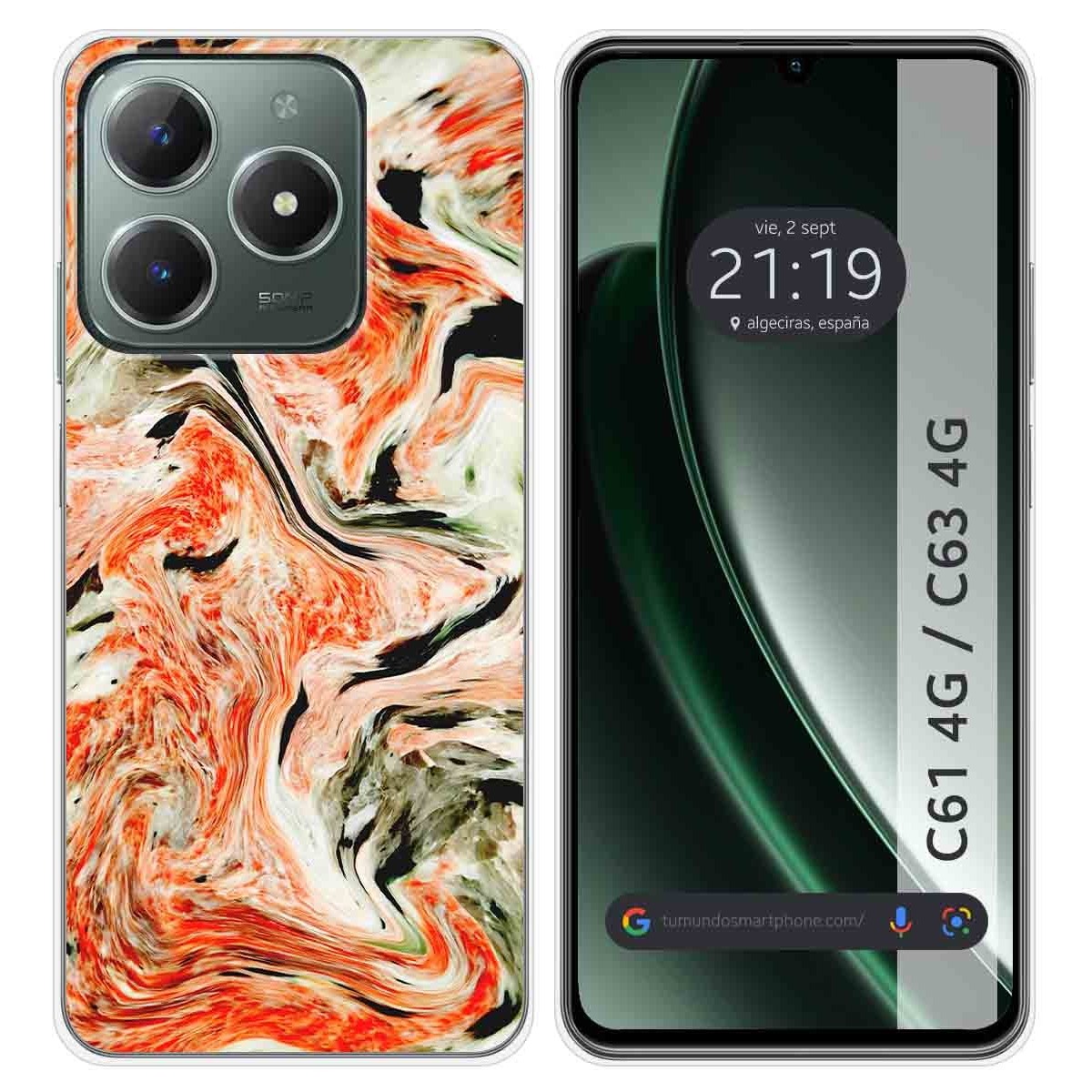 Funda Silicona para Realme C61 / C63 4G diseño Mármol 12 Dibujos