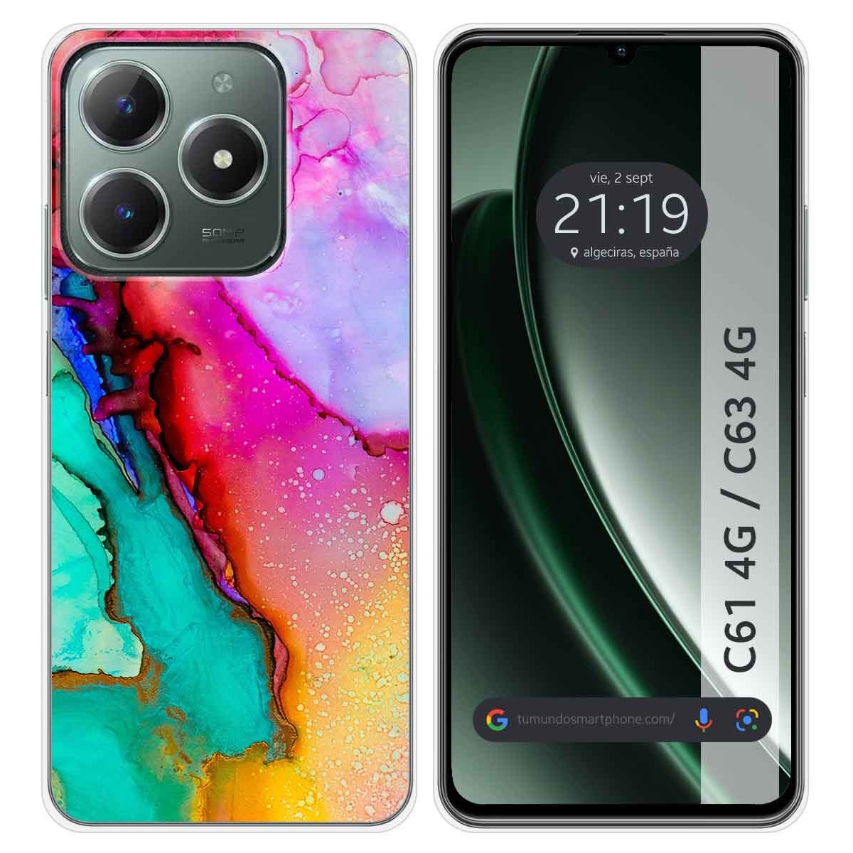 Funda Silicona para Realme C61 / C63 4G diseño Mármol 15 Dibujos