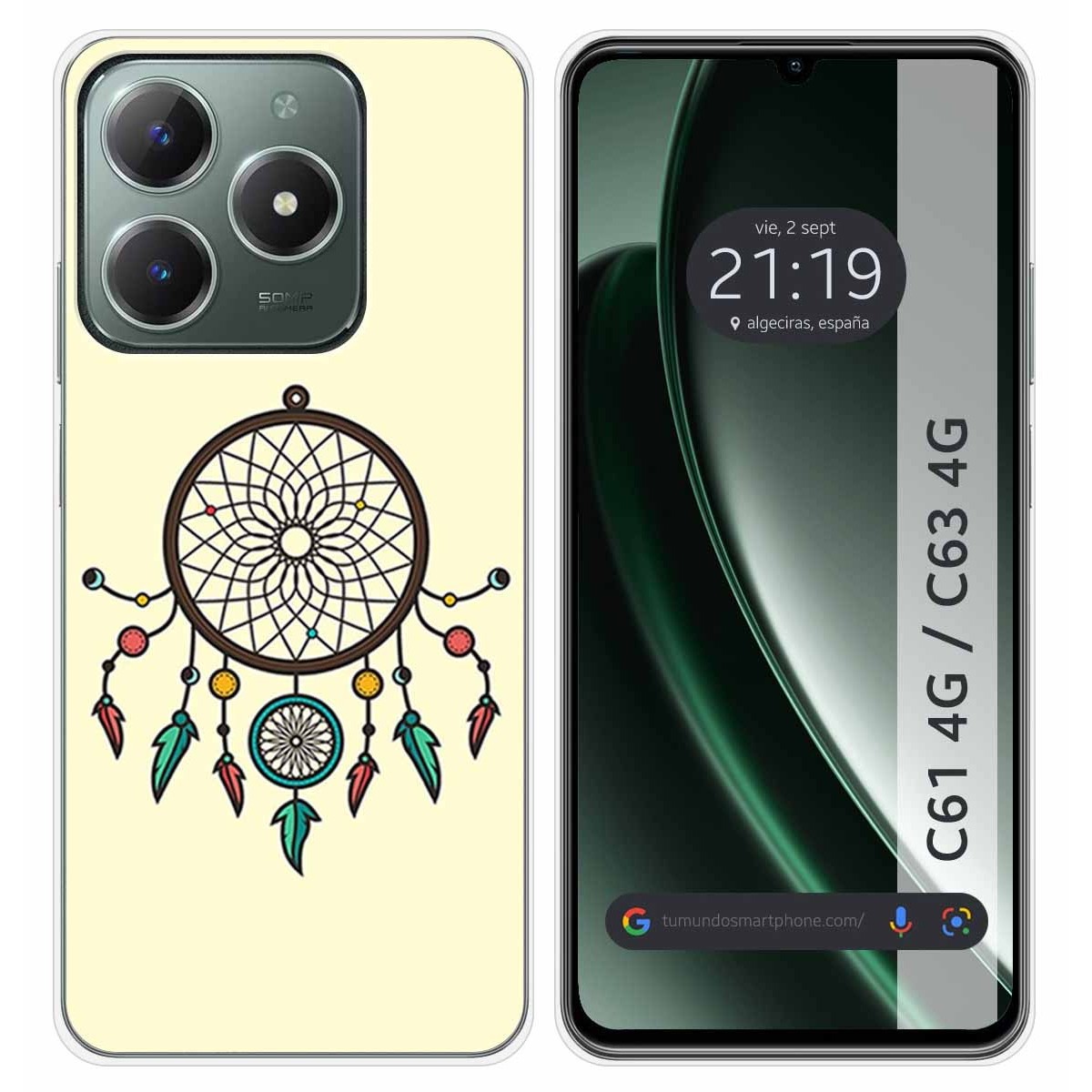 Funda Silicona para Realme C61 / C63 4G diseño Atrapasueños Dibujos