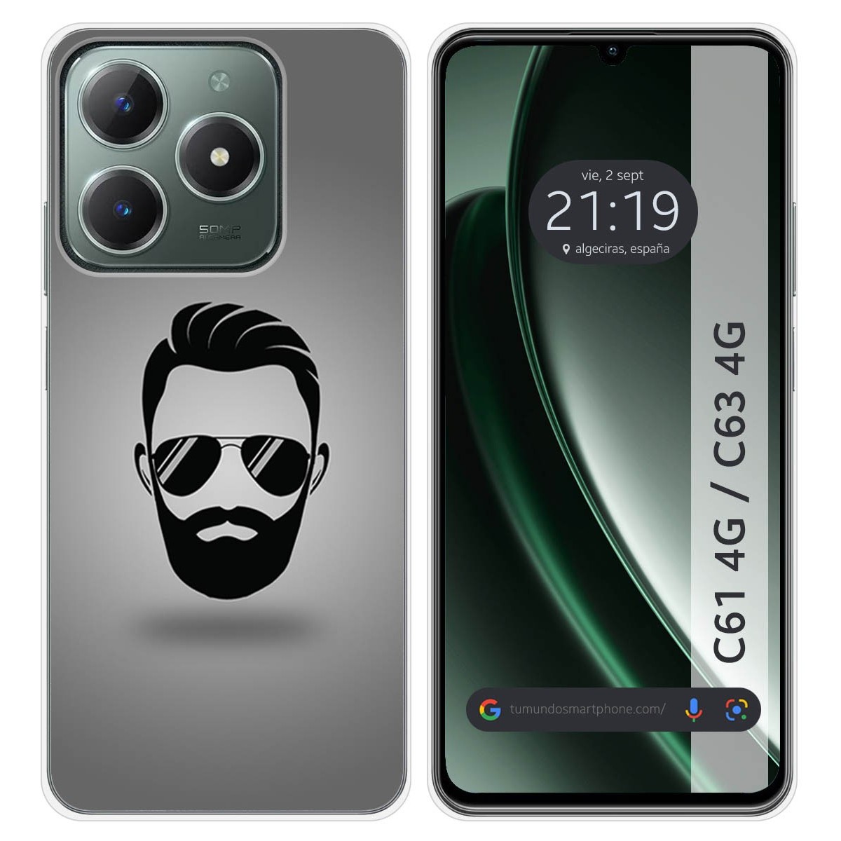 Funda Silicona para Realme C61 / C63 4G diseño Barba Dibujos