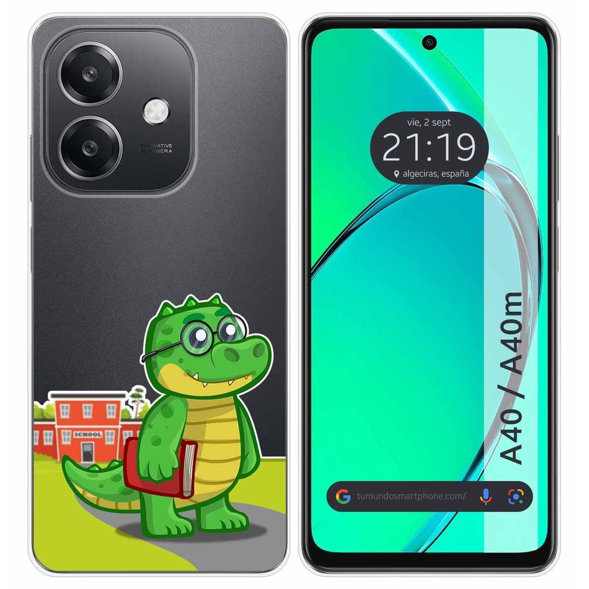 Funda Silicona Transparente para Oppo A40 / A40m diseño Coco Dibujos