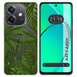 Funda Silicona Transparente para Oppo A40 / A40m diseño Jungla Dibujos