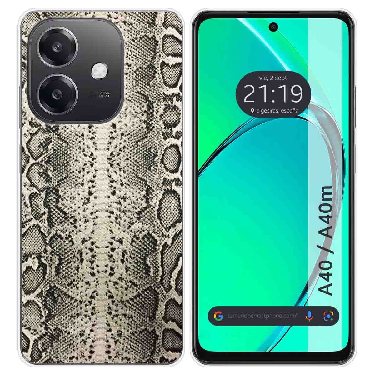 Funda Silicona para Oppo A40 / A40m diseño Animal 01 Dibujos