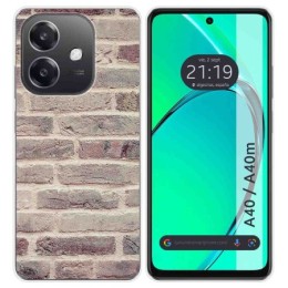 Funda Silicona para Oppo A40 / A40m diseño Ladrillo 01 Dibujos