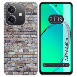 Funda Silicona para Oppo A40 / A40m diseño Ladrillo 02 Dibujos