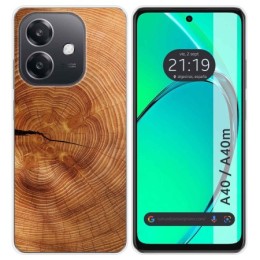 Funda Silicona para Oppo A40 / A40m diseño Madera 04 Dibujos