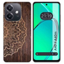 Funda Silicona para Oppo A40 / A40m diseño Madera 06 Dibujos