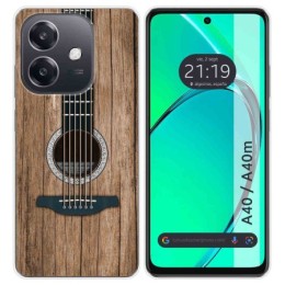 Funda Silicona para Oppo A40 / A40m diseño Madera 11 Dibujos