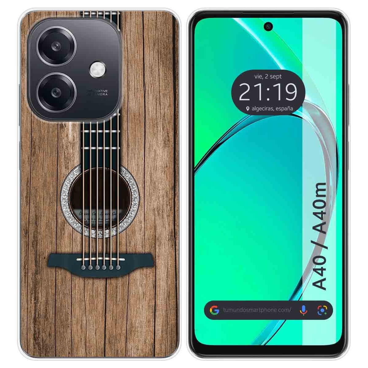 Funda Silicona para Oppo A40 / A40m diseño Madera 11 Dibujos