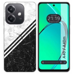 Funda Silicona para Oppo A40 / A40m diseño Mármol 01 Dibujos