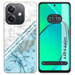 Funda Silicona para Oppo A40 / A40m diseño Mármol 02 Dibujos