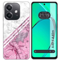 Funda Silicona para Oppo A40 / A40m diseño Mármol 03 Dibujos