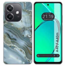 Funda Silicona para Oppo A40 / A40m diseño Mármol 09 Dibujos