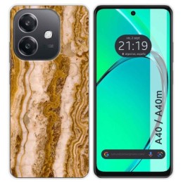 Funda Silicona para Oppo A40 / A40m diseño Mármol 10 Dibujos