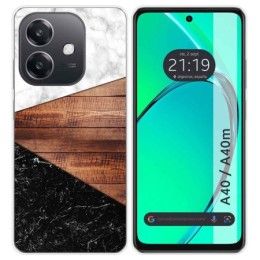 Funda Silicona para Oppo A40 / A40m diseño Mármol 11 Dibujos