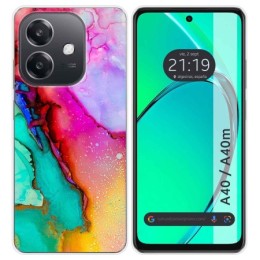 Funda Silicona para Oppo A40 / A40m diseño Mármol 15 Dibujos