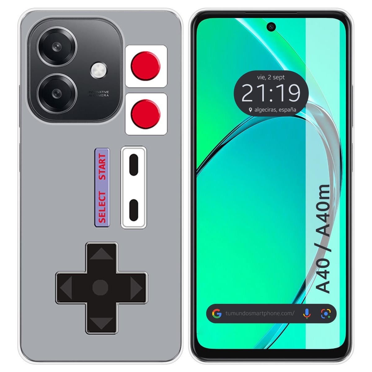 Funda Silicona para Oppo A40 / A40m diseño Consola Dibujos