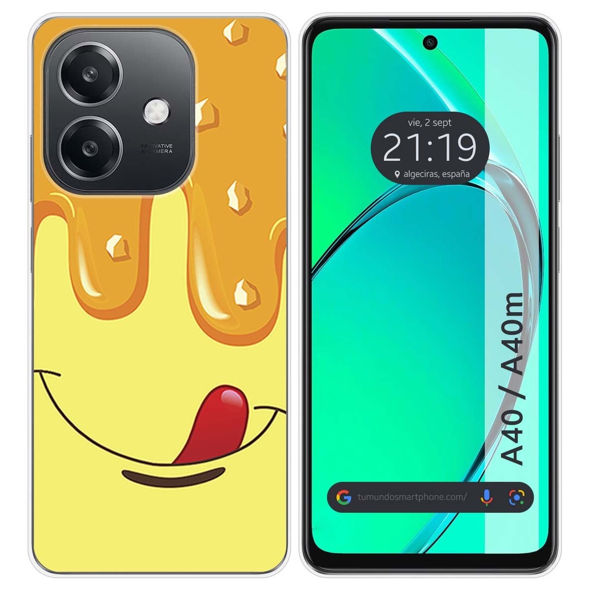 Funda Silicona para Oppo A40 / A40m diseño Helado Vainilla Dibujos