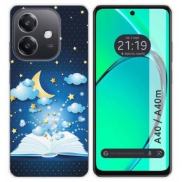 Funda Silicona para Oppo A40 / A40m diseño Libro Cuentos Dibujos