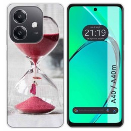 Funda Silicona para Oppo A40 / A40m diseño Reloj Dibujos