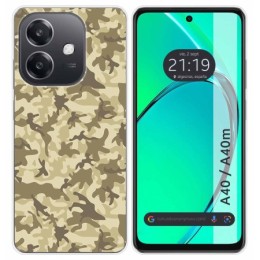 Funda Silicona para Oppo A40 / A40m diseño Sand Camuflaje Dibujos