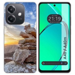 Funda Silicona para Oppo A40 / A40m diseño Sunset Dibujos