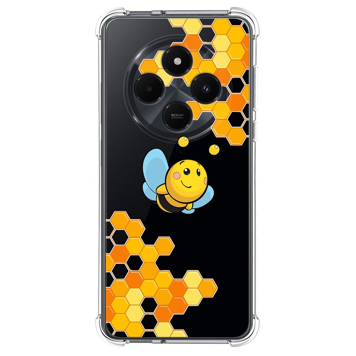 Funda Silicona Antigolpes para Xiaomi Redmi 14C diseño Abeja Dibujos