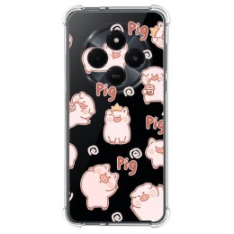 Funda Silicona Antigolpes para Xiaomi Redmi 14C diseño Cerdos Dibujos