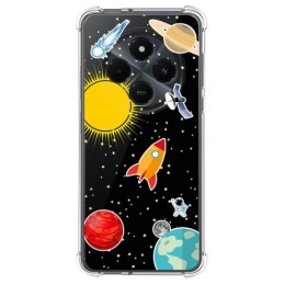 Funda Silicona Antigolpes para Xiaomi Redmi 14C diseño Espacio Dibujos