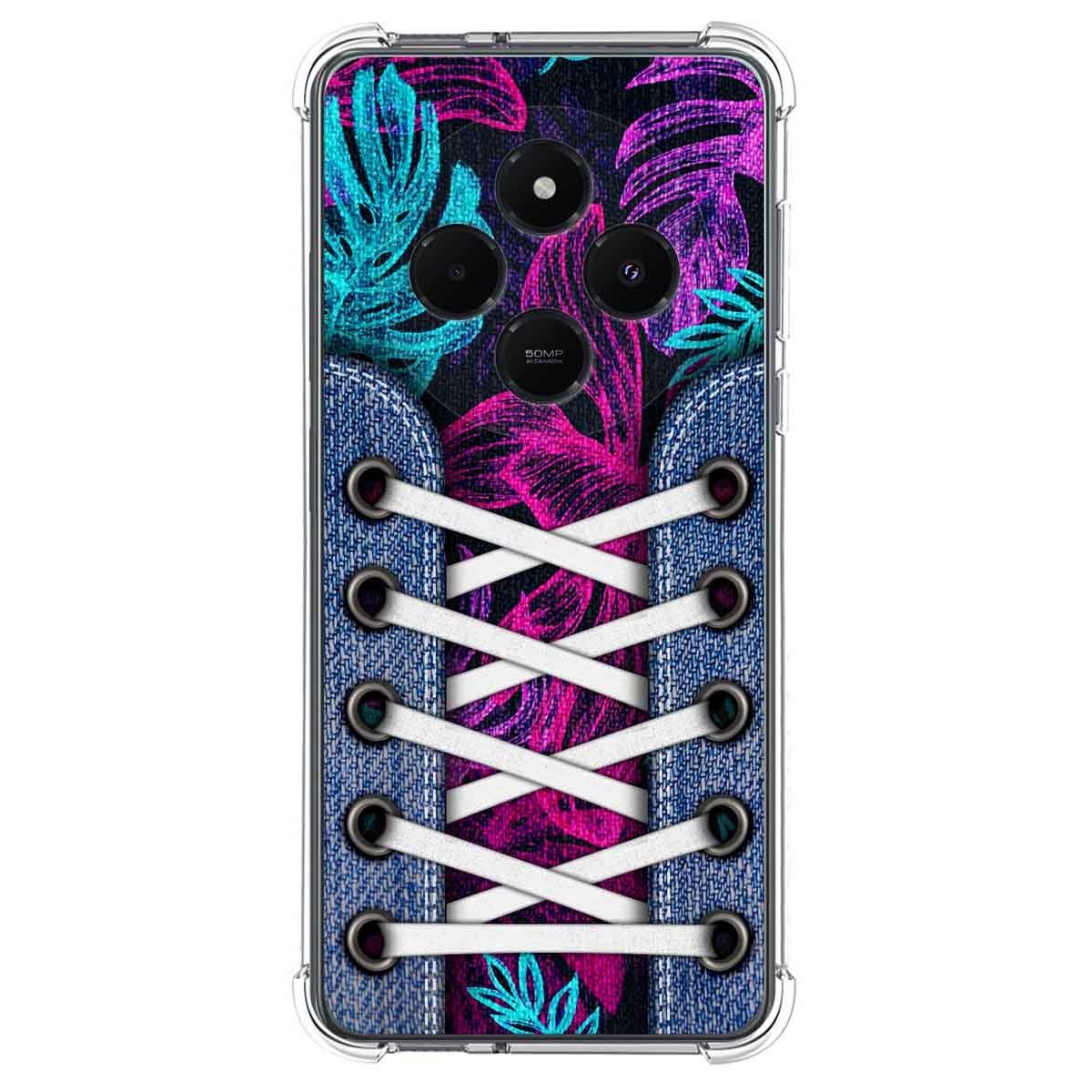 Funda Silicona Antigolpes para Xiaomi Redmi 14C diseño Zapatillas 07 Dibujos